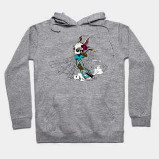 SKATING BLOODY RABBIT 04 Hoodie